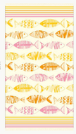 Strandtuch Fisch  orange