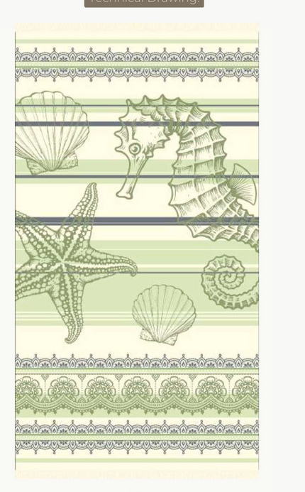 Strandtuch Seepferd green