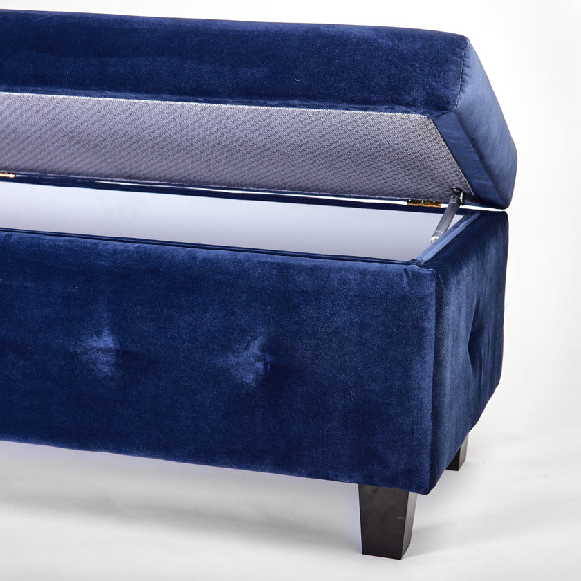 bettbank blau